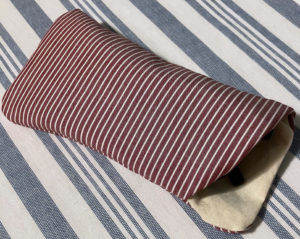 Striped glasses case